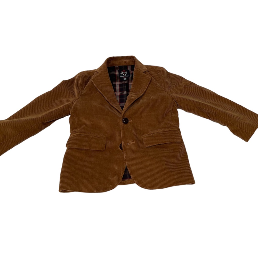 Boys Brooks Brothers Brown Corduroy Jacket/Blazer, Size XS